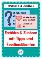 Vorschau - Stundenentwürfe - Erzählkonferenz. Erzähl- Tipps und Feedack - Deckblatt