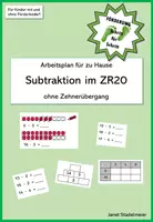 Vorschau - Arbeitsblätter - Arbeitspläne Subtraktion bis 20 - Hausaufgaben / Distanzlernen - Deckblatt