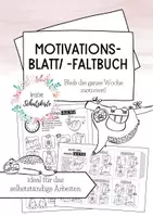Vorschau - Mal- und Bastelvorlagen - Bleib motiviert! - Motivation - Motivationsblatt - Leporello - Besieg dein inneres Faultier - Homeschooling - unterrichtsfreie Zeit - Deckblatt