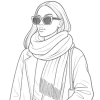 Vorschau - Mal- und Bastelvorlagen - Frauen & Mode Ausmalbilder (50 Malvorlagen) inkl. Stundenentwurf (PDF) - Seite 3