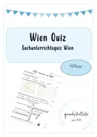 Vorschau - Quiz - Sachunterrichts Quiz Wien PDF - Deckblatt