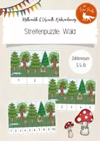 Vorschau - Spiele - Streifenpuzzle: Wald (ZR3, ZR5, ZR10) - Deckblatt