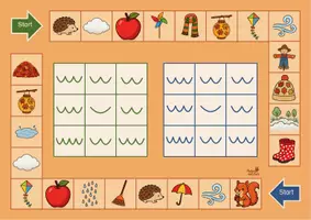 Vorschau - Stationenlernen - Herbst Silbenbingo - phonologische Bewusstheit - Seite 1