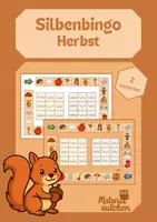 Vorschau - Stationenlernen - Herbst Silbenbingo - phonologische Bewusstheit - Deckblatt