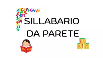 anteprima - Poster - Sillabario da parete_classe prima - Pagina di copertina