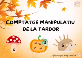Vista previa - Tarjetas / Manipulativos - Comptatge manipulatiu tardor - Portada