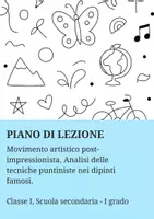 anteprima - Piani di lezione - Analisi delle tecniche puntiniste nei dipinti famosi - Pagina di copertina