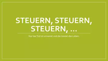 Vorschau - Stundenentwürfe - Steuern, gerechte Steuern und Steuererklärung (Mathestunde) - Seite 1
