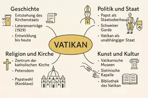 Vorschau - Arbeitsblätter - Arbeitsblätter zum Thema "Vatikan" + Lösung & MP3 + Mindmap + Infografik - Seite 2
