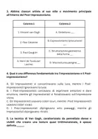 anteprima - Compiti in classe/Test - Post-impressionismo e studio dei singoli artisti: Movimenti artistici del XIX secolo - Pagina 2