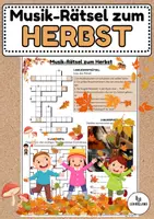 Vorschau - Arbeitsblätter - Musik-Rätsel zum Herbst - Musik Jg.5/6 - Deckblatt