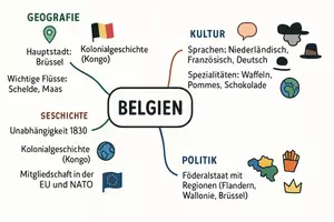 Vorschau - Arbeitsblätter - Arbeitsblatt zum Thema "Belgien" + Onlineübung & MP3 + Mindmap + Infografik - Seite 2