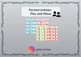 Vorschau - Stationenlernen - Partnerrechnen im Zahlenraum bis 20 - Seite 1