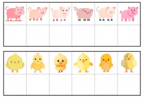 Aperçu - Apprentissages en autonomie - discrimination visuelle animaux de la ferme - Page de couverture