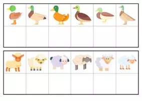 Aperçu - Apprentissages en autonomie - discrimination visuelle animaux de la ferme - Page 2