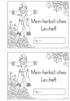 Vorschau - Arbeitsblätter - Leseheft - Herbst (1. Klasse / DAZ) Silbenschrift - Seite 1