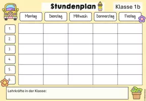Vorschau - Anderer Materialtyp - Stundenplan Vorlage für Schüler und Lehrer, editierbar - Seite 3