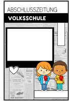 Vorschau - Arbeitsblätter - Abschlusszeitung Grundschule – editierbare Klassenzeitung zum Schuljahresende - Seite 1