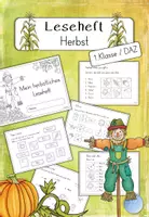 Vorschau - Arbeitsblätter - Leseheft - Herbst (1. Klasse / DAZ) - Deckblatt
