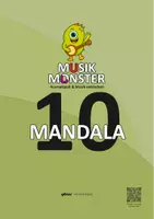 Vorschau - Arbeitsblätter - Musikmonster-Mandala – 10 Ausmalbilder mit Mandala-Hintergrund - Deckblatt