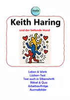 Vorschau - Unterrichtsreihen - Keith Haring und der bellende Hund - Kunstunterricht, der Spaß macht - Deckblatt