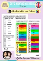 Vorschau - Poster - DAYS, MONTHS AND SEASONS – Poster - Deckblatt