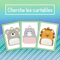 Aperçu - Jeux - Cherche les cartables - Page de couverture