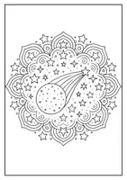 Vorschau - Mal- und Bastelvorlagen - Weltraum Mandalas - Seite 1