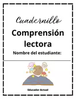 Vista previa - Hojas de trabajo - Cuadernillo comprensión lectora - Portada