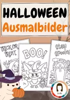 Vorschau - Stundenentwürfe - Materialpaket Halloween - Spielen, Rätseln, Karten Ausmalen - Seite 1