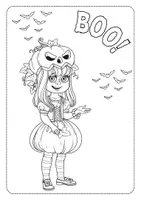 Vorschau - Mal- und Bastelvorlagen - 80 Ausmalbilder: Halloween Kostüme - Seite 2