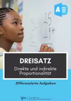 Vorschau - Arbeitsblätter - Zuordnungen in der Natur ⎮ Dreisatz - Differenzierte Aufgaben - Deckblatt