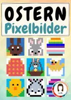 Vorschau - Arbeitsblätter - Pixelbilder: Ostern - Pixel-Art und Informatik - Deckblatt