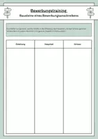 Vorschau - Arbeitsblätter - Bewerbungstraining - Bausteine eines Bewerbungsanschreibens - Seite 1