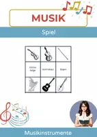 Vorschau - Spiele - Spiel: Musikinstrumente Memory, Gruppenbildung - Deckblatt