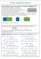 Vorschau - Arbeitsblätter - Terme ausmultiplizieren und ausklammern (leicht) - Seite 3