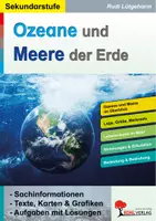 Vorschau - Arbeitsblätter - Ozeane und Meere der Erde | Weltmeere, Meeresströmungen, Klimazonen, Lebensräume, Atlantik, Pazifik | Erdkunde Sekundarstufe I Klasse 5-10 Lösungen - Deckblatt