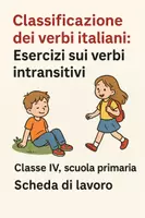 anteprima - Esercizi - Verbi italiani: Esercizi sui verbi intransitivi - Pagina di copertina