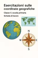 anteprima - Esercizi - Raccolta di materiali: Sistemi di coordinate geografiche - Pagina di copertina