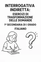 anteprima - Esercizi - Interrogative indirette: Scheda di lavoro - Pagina di copertina