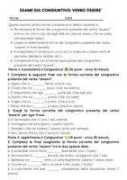 anteprima - Compiti in classe/Test - Esame sul congiuntivo del verbo "Essere" - Pagina 2