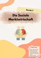 Vorschau - Stundenentwürfe - Die Soziale Marktwirtschaft (differenzierte Stationsarbeit) - Deckblatt