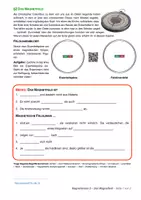 Vorschau - Unterrichtsreihen - Magnetismus 2 - Das Magnetfeld (PDF, DOCX, Musterlösung) - Deckblatt