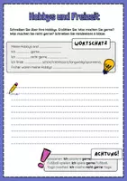 Vorschau - Arbeitsblätter - Hobbys und Freizeit: Arbeitsblätter A1 (DaF/DaZ) - Seite 3