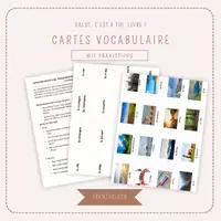 Vorschau - Spiele - Cartes vocabulaire Livre 1 "Salut, c'est à toi" - Deckblatt