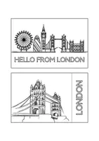 Vorschau - Arbeitsblätter - London Postkarten - Seite 1