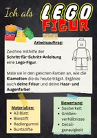 Vorschau - Mal- und Bastelvorlagen - Figur - Selbstportrait - Zeichnen - Malen - Seite 1