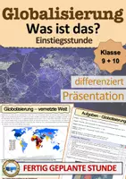 Vorschau - Arbeitsblätter - Globalisierung Materialpaket | Unterrichtsreihe Arbeitsblätter & Präsentationen | Klasse 9 10 - Seite 1