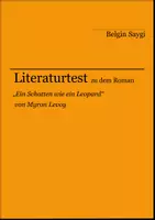 Vorschau - Arbeitsblätter - Literaturtest zu "Ein Schatten wie ein Leopard" von Myron Levoy - Deckblatt