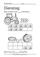 Vorschau - Arbeitsblätter - Verliebte Zahlen Arbeitsblätter Mathematik Klasse 1 Zahlenraum 10 mit Spass - Seite 3